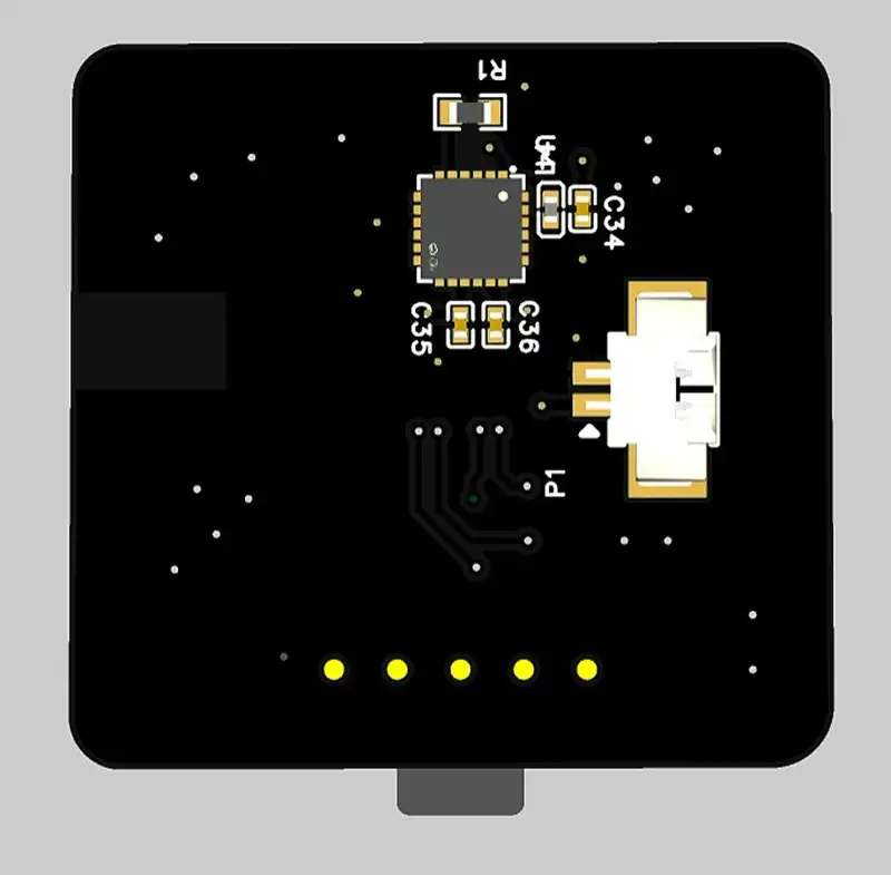 Bottom side of the board.
