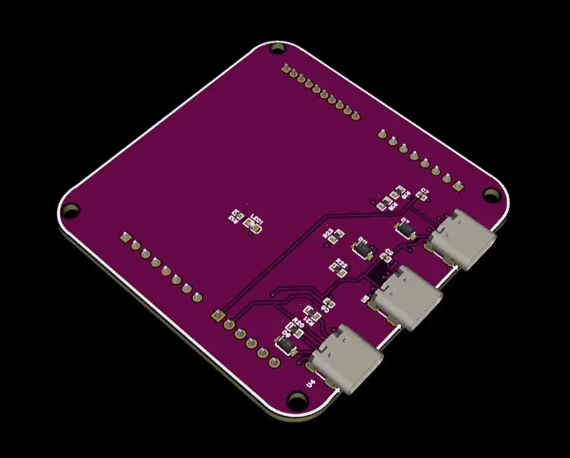 Render of the shield board.