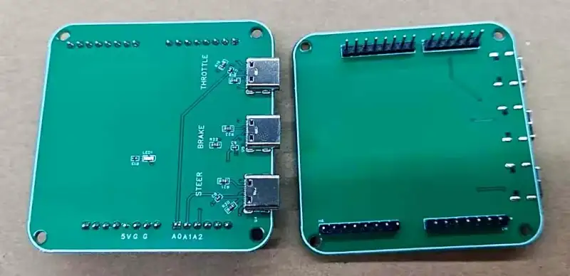Two fabricated shield boards as delivered by the board house.