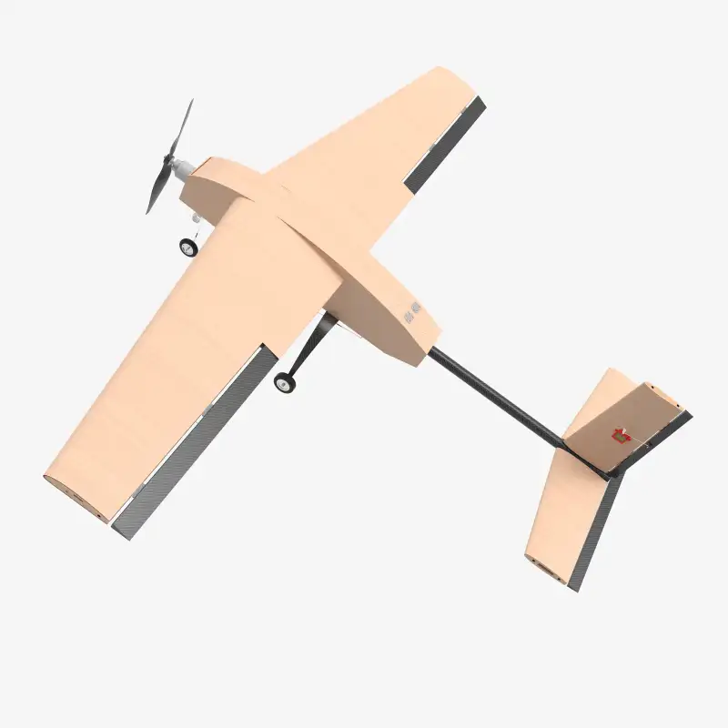 Render of the UAV from below and behind.